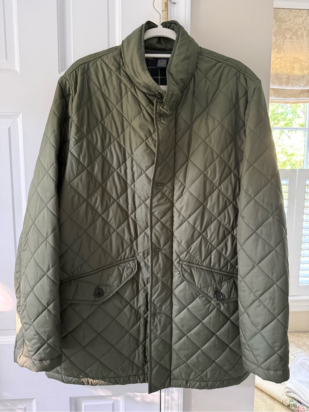 Brooks Brothers Olive Quilted Jacket 346 Large